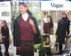 1854 EZ LONG JACKET,A-JUMPER,VEST,BOTTOMS PATTERN 14-18